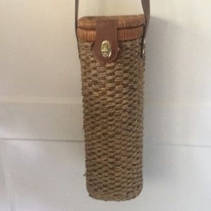 Vintage 1990’s Woven Insulated Wine Crossbody / Carrier